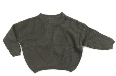 Jesenski puloveri u korejskom stilu 0-5 godina za dječake i djevojčice Zimski topli dječji debeli, mekani pleteni jednobojni pulover dugih rukava