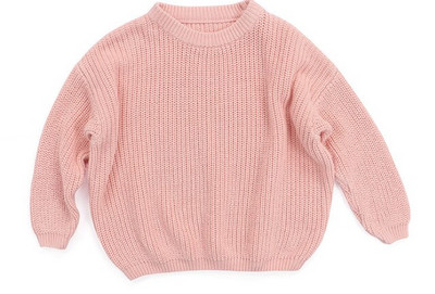 Jesenski puloveri u korejskom stilu 0-5 godina za dječake i djevojčice Zimski topli dječji debeli, mekani pleteni jednobojni pulover dugih rukava