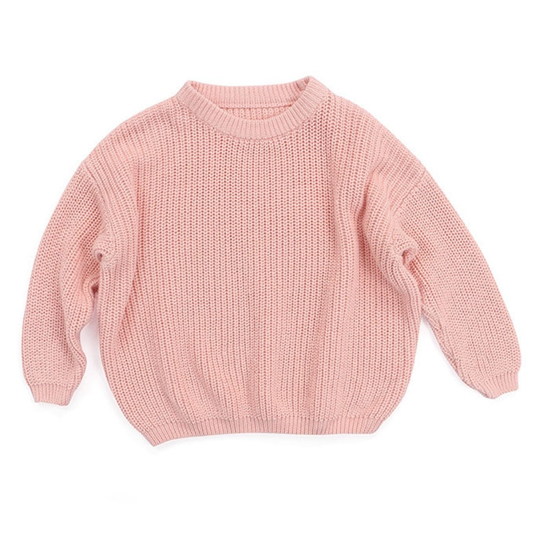Jesenski puloveri u korejskom stilu 0-5 godina za dječake i djevojčice Zimski topli dječji debeli, mekani pleteni jednobojni pulover dugih rukava