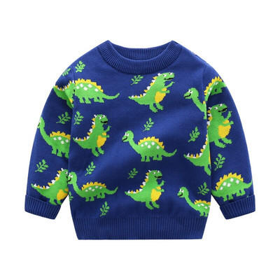 Φθινοπωρινό χειμωνιάτικο Παιδικό πουλόβερ Βαμβακερό μωρό αγόρι κοριτσάκι Πλεκτό πουλόβερ μακρυμάνικο ζεστά κινούμενα σχέδια Βρεφικά χριστουγεννιάτικα ρούχα