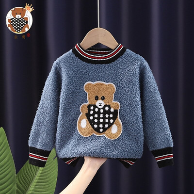 Χειμώνας 2022 Πουλόβερ για αγόρια για κορίτσια Χοντρό πλεκτό πουκάμισο με ζιβάγκο με μασίφ ψηλό γιακά πουλόβερ Παιδικά ρούχα