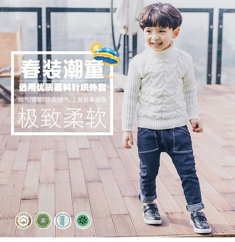 Χειμώνας 2022 Πουλόβερ για αγόρια για κορίτσια Χοντρό πλεκτό πουκάμισο με ζιβάγκο με μασίφ ψηλό γιακά πουλόβερ Παιδικά ρούχα