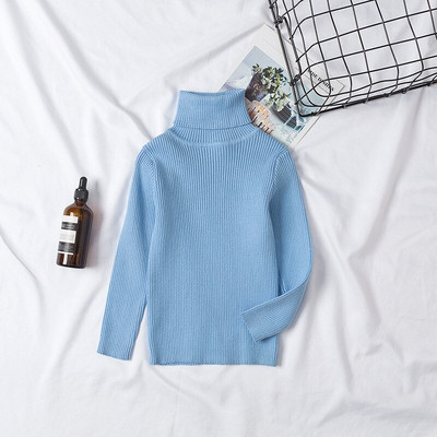 Ziemas adīšana Zēniem Meitenēm Ziemassvētku Džemperis Maziem bērniem Bērniem T-krekls ar augstu apkakli Pulovers Pusaudžiem Meiteņu Apģērbs Bērnu Apģērbs 8G