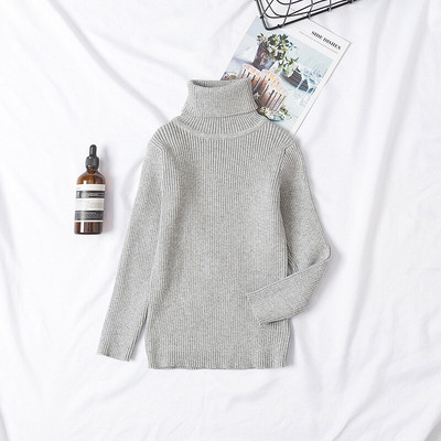 Ziemas adīšana Zēniem Meitenēm Ziemassvētku Džemperis Maziem bērniem Bērniem T-krekls ar augstu apkakli Pulovers Pusaudžiem Meiteņu Apģērbs Bērnu Apģērbs 8G