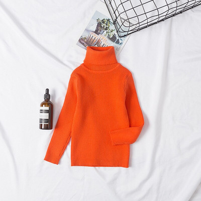 Ziemas adīšana Zēniem Meitenēm Ziemassvētku Džemperis Maziem bērniem Bērniem T-krekls ar augstu apkakli Pulovers Pusaudžiem Meiteņu Apģērbs Bērnu Apģērbs 8G