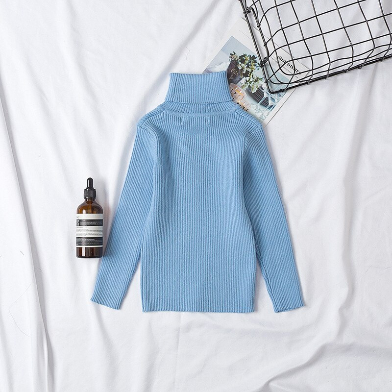 Ziemas adīšana Zēniem Meitenēm Ziemassvētku Džemperis Maziem bērniem Bērniem T-krekls ar augstu apkakli Pulovers Pusaudžiem Meiteņu Apģērbs Bērnu Apģērbs 8G