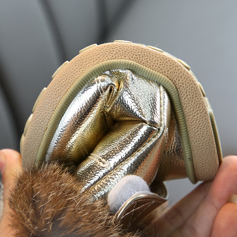 COZULMA Copii Cizme calde Băieți Fete Cizme de zăpadă de iarnă cu blană 1-6 ani Cizme de zăpadă copii Pantofi cu fund moale