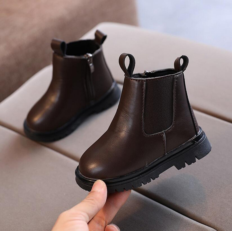 Fashion παιδικές μπότες PU Δερμάτινες μπότες Νέα χειμωνιάτικα παιδικά παπούτσια Princess Girls Αντιολισθητικά ποδαράκια πιο ζεστά μποτάκια χιονιού 1-10 ετών