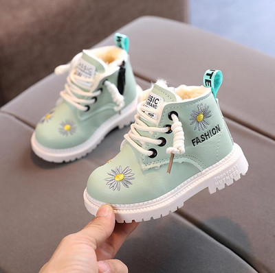 Jauni Bērnu apavi Meiteņu zābaki Zēniem Studentu PU Āda Ikdienas šņorzābaki Puszābaki Bērnu zābaki