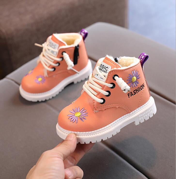 Jauni Bērnu apavi Meiteņu zābaki Zēniem Studentu PU Āda Ikdienas šņorzābaki Puszābaki Bērnu zābaki