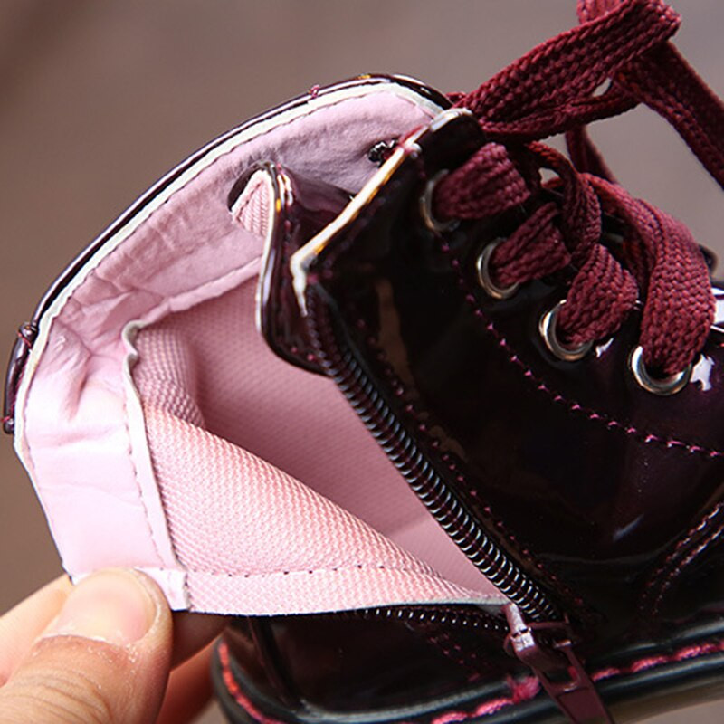 COZULMA Παιδικές μπότες μόδας για κορίτσια Μπότες μόδας για αγόρια Λαστιχένια σόλα Παιδική μόδα δερμάτινες μπότες χιονιού Baby αθλητικά αθλητικά παπούτσια