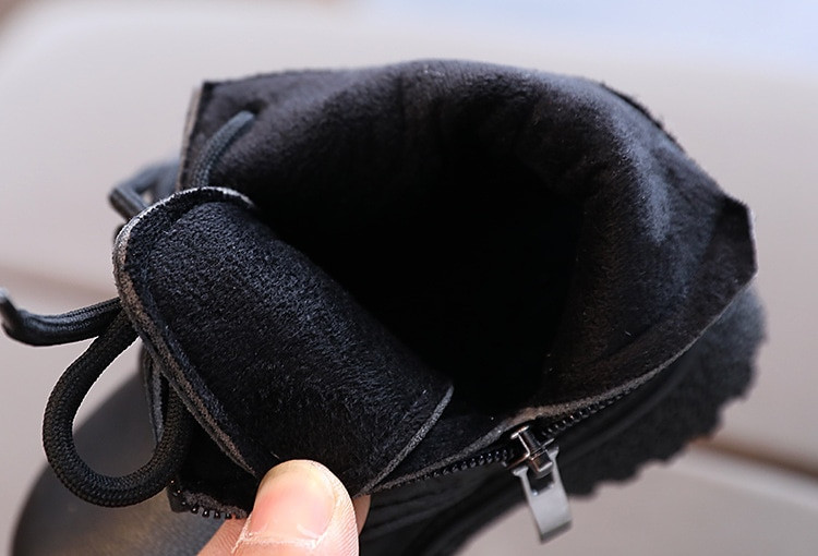 Bērnu ikdienas apavi rudens ziemas zābaki zēnu apavi Modes āda, mīksti, neslīdoši zābaki meitenēm 21-30 sporta skriešanas apavi