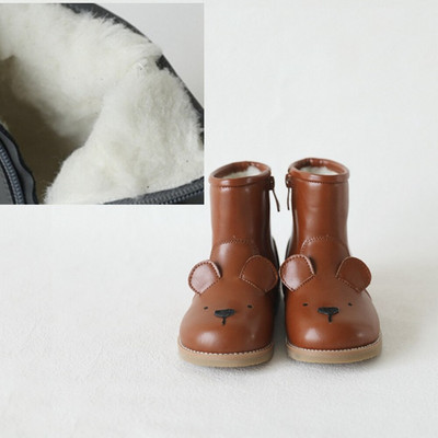 Cartoon Animals Gyerekcsizma nyúl gyerekcipő téli Meleg Plüss Lányok Aranyos tornacipő Fiú alkalmi csizma