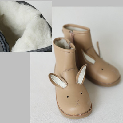 Cartoon Animals Gyerekcsizma nyúl gyerekcipő téli Meleg Plüss Lányok Aranyos tornacipő Fiú alkalmi csizma