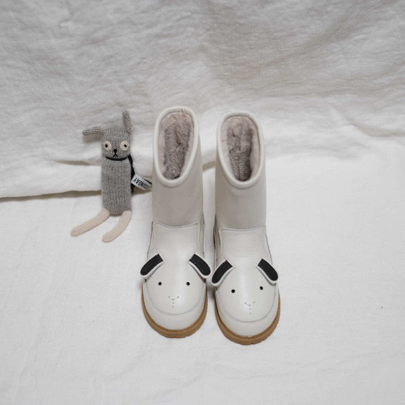 Cartoon Animals Gyerekcsizma  nyúl gyerekcipő téli Meleg Plüss Lányok Aranyos tornacipő Fiú alkalmi csizma