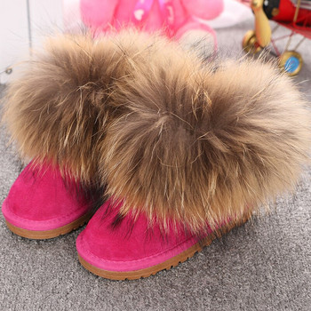  Παιδικά Παπούτσια Παιδικά Μποτάκια για χιόνι  Big Fox Fur Κρύα Χειμώνα Αγόρια Κορίτσια Ζεστά Botas Baby Boots