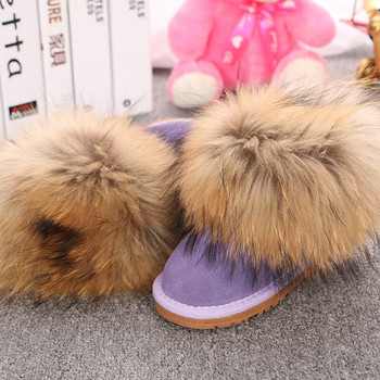  Παιδικά Παπούτσια Παιδικά Μποτάκια για χιόνι  Big Fox Fur Κρύα Χειμώνα Αγόρια Κορίτσια Ζεστά Botas Baby Boots