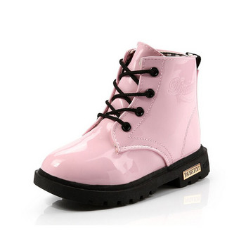 2022 Νέα χειμωνιάτικα παιδικά παπούτσια PU Δερμάτινα αδιάβροχα ίσια μποτάκια Παιδικά μποτάκια για το χιόνι για κορίτσια Αγόρια Μπότες από καουτσούκ Αθλητικά αθλητικά παπούτσια CSH043
