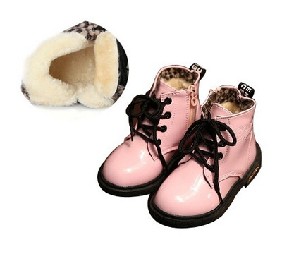 2022 Νέα χειμωνιάτικα παιδικά παπούτσια PU Δερμάτινα αδιάβροχα ίσια μποτάκια Παιδικά μποτάκια για το χιόνι για κορίτσια Αγόρια Μπότες από καουτσούκ Αθλητικά αθλητικά παπούτσια CSH043