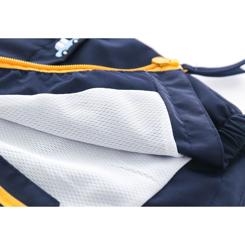 Dječaci Proljeće Jesen Kaputi Dječje jakne Vjetrovke s kapuljačom za malu djecu s džepom Dječja gornja odjeća s patentnim zatvaračem Odjeća za bebe 2-7 godina