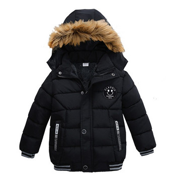 1 2 3 4 5 6 годишно яке за момчета Зимно детско палто с качулка с тежка качулка Затоплящо се, устойчиво на силни студове, детско връхно облекло