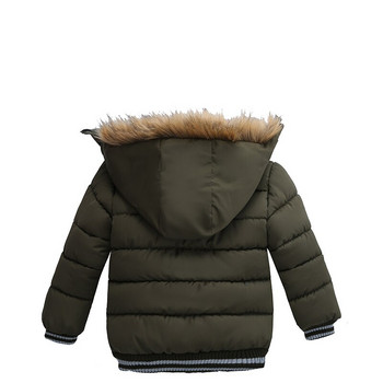 1 2 3 4 5 6 годишно яке за момчета Зимно детско палто с качулка с тежка качулка Затоплящо се, устойчиво на силни студове, детско връхно облекло