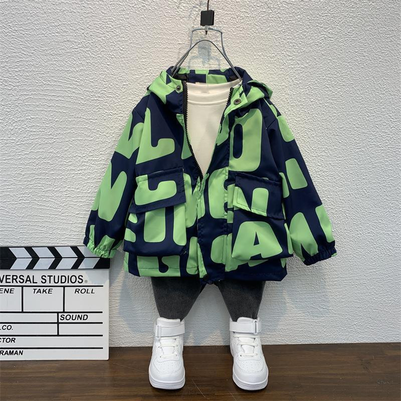 Zēnu Mētelis Jaka Virsdrēbes Topi Kokvilna 2022 Fashion Thicken Plus Velvet Ziemas Rudens Liela izmēra mētelis Bērnu apģērbi