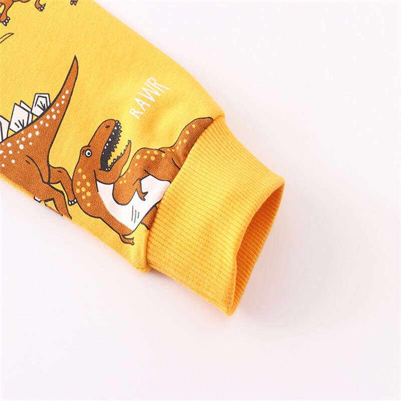 Jumping Meters Νέες αφίξεις Αγόρια Κοριτσίστικα Ρούχα Δεινόσαυροι Εκτύπωση Φθινοπωρινή Άνοιξη Παιδικά Ρούχα Καυτά πωλήσεις Παιδικά πουλόβερ Μπλούζες