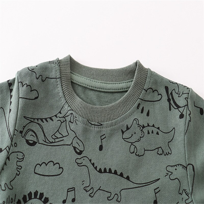 Jumping Meters Dukserice za dječake Za jesen Zima Sport Dječja pamučna odjeća Popularno prodavane majice za malu djecu Modni top s printom crtića