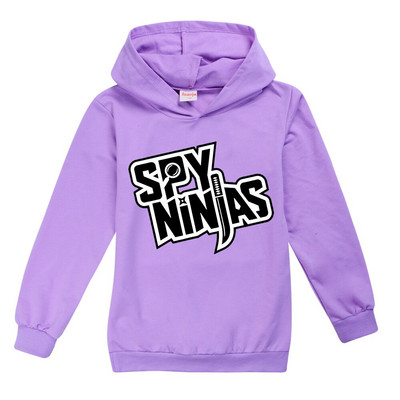SPY NINJAS Boys Hoodies Tees Cotton Boys Ανοιξιάτικα πουκάμισα για έφηβες Anime Cosplay Pink Shirt Little Kids Hooded Top