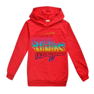 SPY NINJAS Boys Hoodies Tees Cotton Boys Ανοιξιάτικα πουκάμισα για έφηβες Anime Cosplay Pink Shirt Little Kids Hooded Top