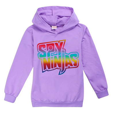 SPY NINJAS Boys Hoodies Tees Cotton Boys Ανοιξιάτικα πουκάμισα για έφηβες Anime Cosplay Pink Shirt Little Kids Hooded Top