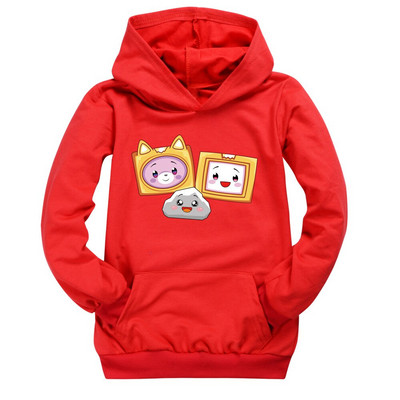 2021. gada zēnu krekls ar kapuci ar garām piedurknēm LANKYBOX 3D Print Hoodie Bērnu Ziemassvētku krekls Meiteņu krekliņš T-krekls