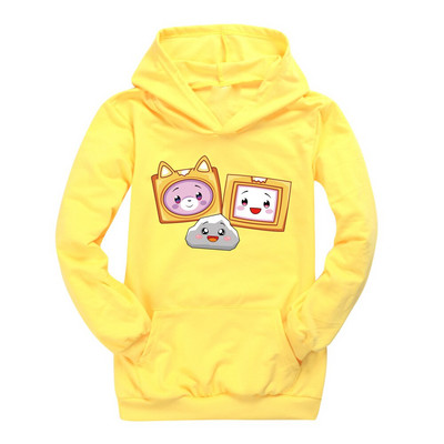 2021. gada zēnu krekls ar kapuci ar garām piedurknēm LANKYBOX 3D Print Hoodie Bērnu Ziemassvētku krekls Meiteņu krekliņš T-krekls