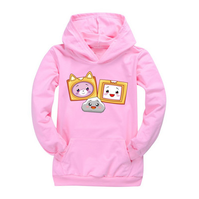 2021. gada zēnu krekls ar kapuci ar garām piedurknēm LANKYBOX 3D Print Hoodie Bērnu Ziemassvētku krekls Meiteņu krekliņš T-krekls