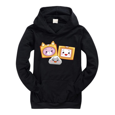 2021. gada zēnu krekls ar kapuci ar garām piedurknēm LANKYBOX 3D Print Hoodie Bērnu Ziemassvētku krekls Meiteņu krekliņš T-krekls