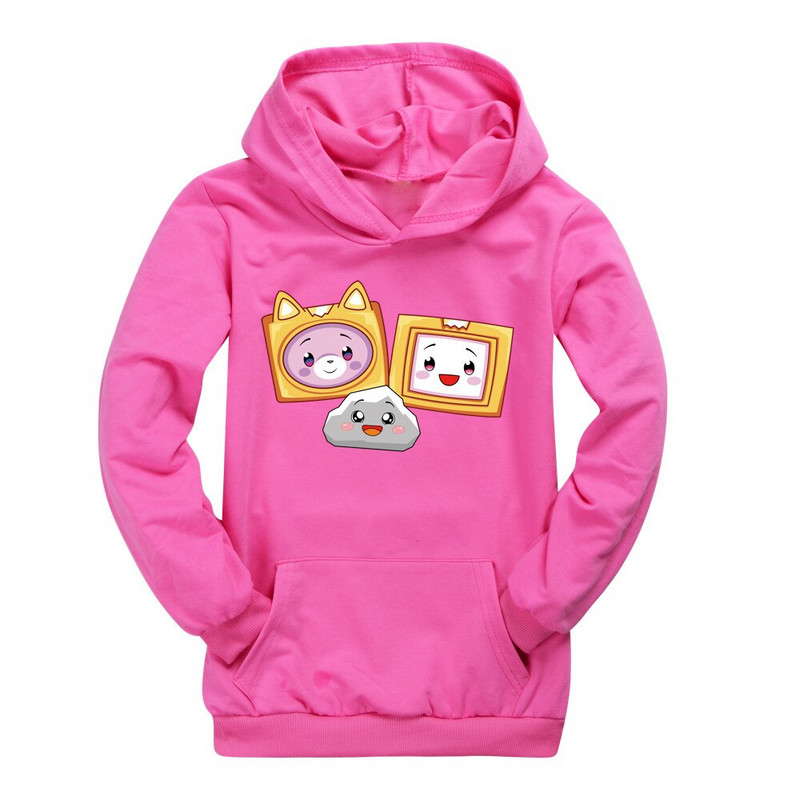 2021. gada zēnu krekls ar kapuci ar garām piedurknēm LANKYBOX 3D Print Hoodie Bērnu Ziemassvētku krekls Meiteņu krekliņš T-krekls