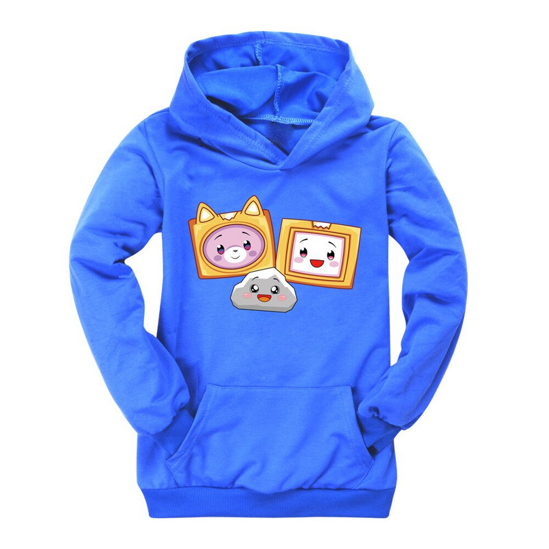 2021. gada zēnu krekls ar kapuci ar garām piedurknēm LANKYBOX 3D Print Hoodie Bērnu Ziemassvētku krekls Meiteņu krekliņš T-krekls