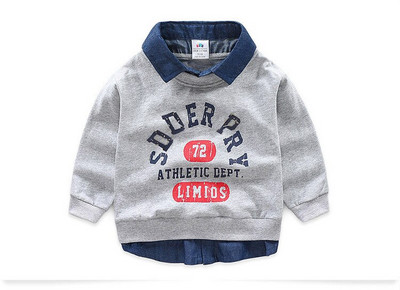 2021. gada pavasara rudens jauns dizains 2 3 4 5 6 8 10 gadi, bērni, nolaižami apkakles ar burtu apdruku, džemperis, kas paredzēts bērniem, mazuļiem