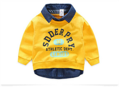 2021. gada pavasara rudens jauns dizains 2 3 4 5 6 8 10 gadi, bērni, nolaižami apkakles ar burtu apdruku, džemperis, kas paredzēts bērniem, mazuļiem