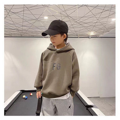 Βρεφικό κασμίρ με κουκούλα πουλόβερ και φλις 2022 New Boy Loose κορεατική έκδοση του μεγάλου παιδικού ρούχου για να κρατηθεί ζεστό