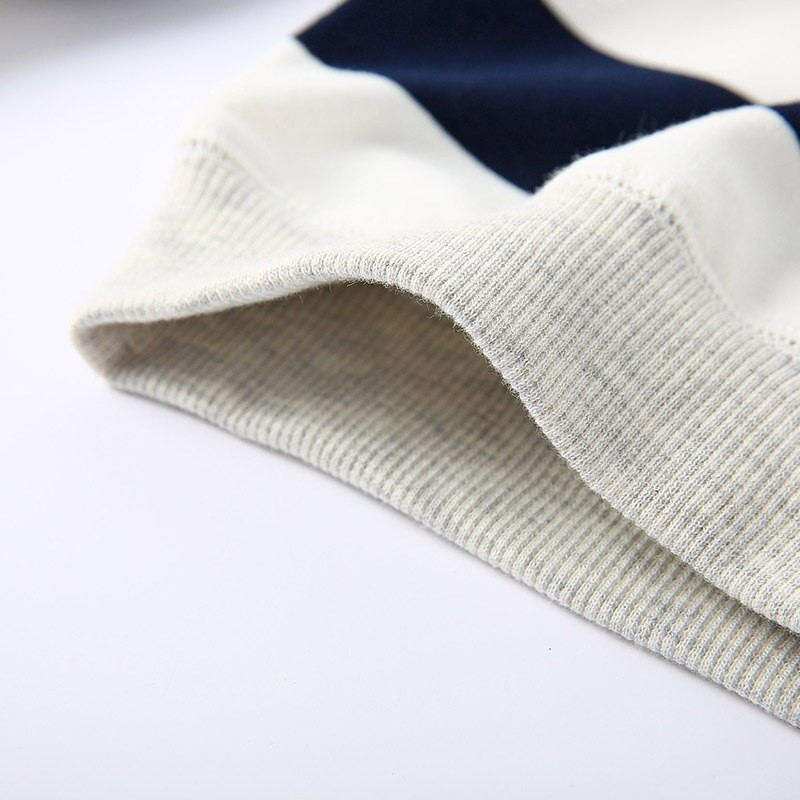 Μόδα άνοιξη φθινοπώρου 2021 2 3 4 5 6 7 8 9 10 χρόνια μακρυμάνικο με ριγέ στάμπα πουλόβερ Όμορφο φούτερ για παιδιά Αγοράκι