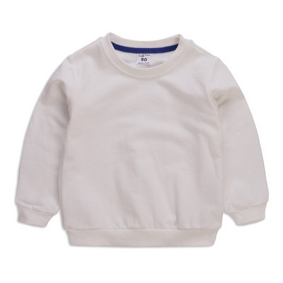 Bērnu apģērbi ar garām piedurknēm vienkrāsains džemperis bērniem pavasaris rudens konfektes krāsa zēnu apģērbi topi Camisa de entrenamiento