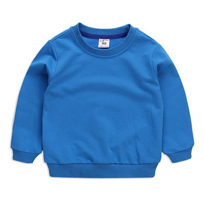 Bērnu apģērbi ar garām piedurknēm vienkrāsains džemperis bērniem pavasaris rudens konfektes krāsa zēnu apģērbi topi Camisa de entrenamiento