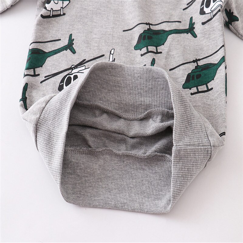 Ugróméterek Új érkezés Rajzfilm Repülőgépek Fiúk Pulóverek Őszre Téli Pamut Gyermekruházat Kisgyermek hosszú ujjú felső