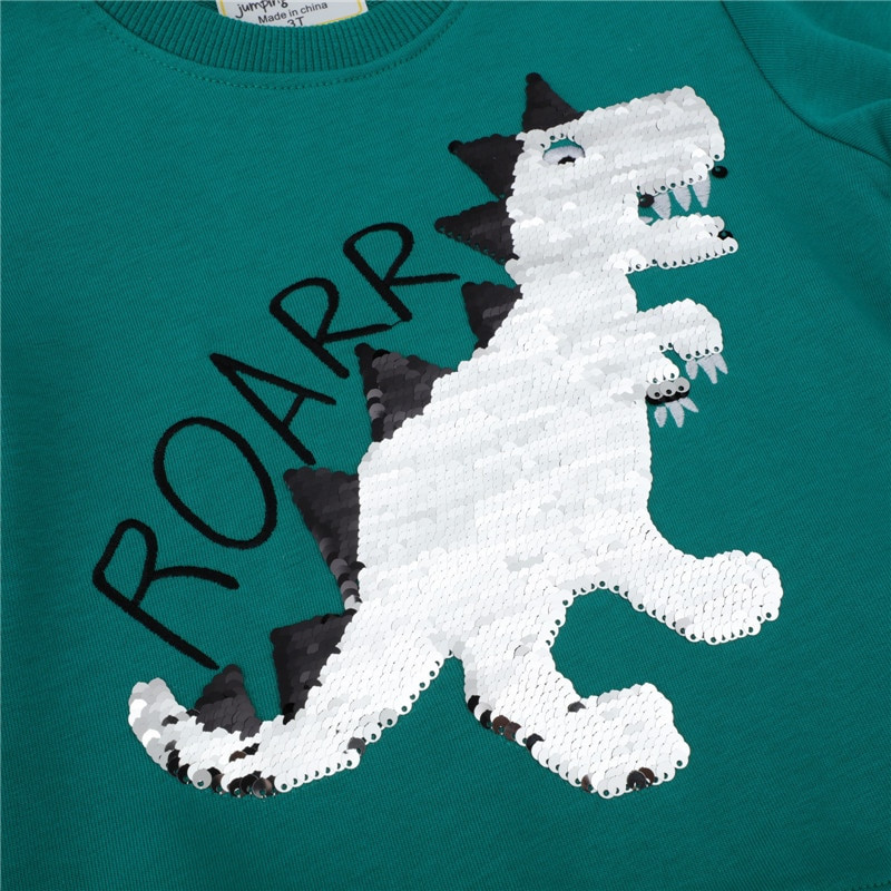 Jumping Meters New Arrival Δεινόσαυροι Beading Φθινόπωρο Χειμώνας Αγόρια Κορίτσια Φούτερ Βαμβακερά Παιδικά Ρούχα Ζώα Μπλούζα για νήπια με κουκούλα