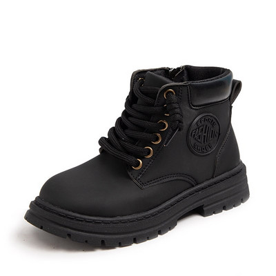 2022 m. Nauji žieminiai batai vaikams PU Oda, vandeniui atsparūs Martin Batai Vaikiški Sniego batai Mergaičių berniukų Guminiai batai Madingi sportbačiai