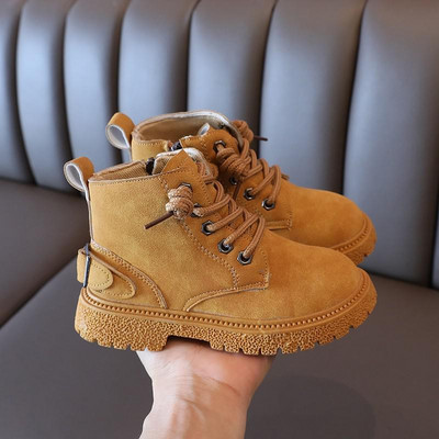 Dječje kratke čizme Zgodne modne dječje gležnjače za sve vrste jesenskih antilop čizama s kopčom, veličina 26-36, ležerna radna čizma za dječake i djevojčice