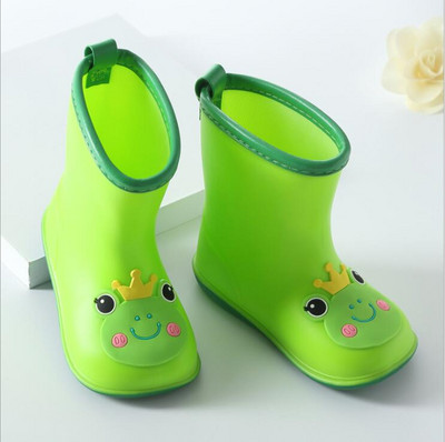 Jaunākie meiteņu lietus zābaki Klasiski ūdensizturīgi bērnu apavi Bērnu lietus zābaki PVC gumijas zābaki bērnu ūdens apavi zēnu lietus zābaki
