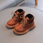 Βρεφικά Παιδικά Κοντά Μποτάκια Αγόρια Παπούτσια Φθινοπωρινά Χειμώνα Δερμάτινα Παιδικά Μπότες Μόδα για νήπια Κοριτσίστικα Μπότες Παιδικά παπούτσια για χιόνι